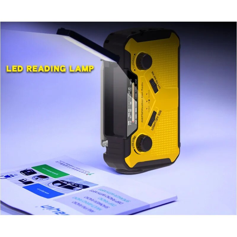 Multifunction Radio Hand Crank Solar USB FM Or AM Weather Radios Emergency Flashlight Power Bank Very Quality High Volume Radio