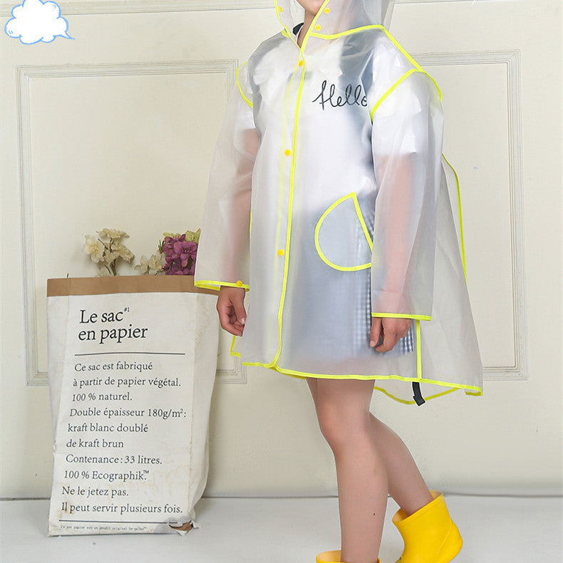 Children's Fashion Cartoon Student Rain Poncho