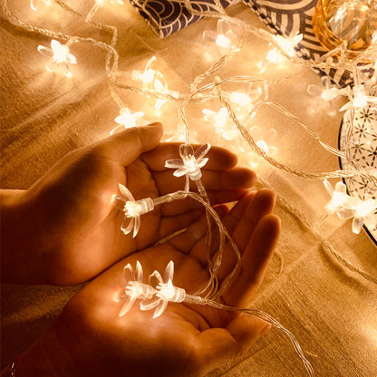 Sakura Small Colored Lights Flashing Light String Light Starry Room Bedroom Camping