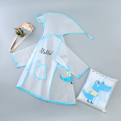 Children's Fashion Cartoon Student Rain Poncho
