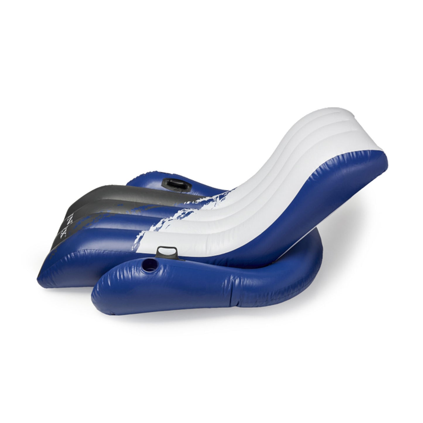 Single Folding Backrest Lounger Inflatable Floating Row Bed