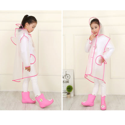 Children's Fashion Cartoon Student Rain Poncho
