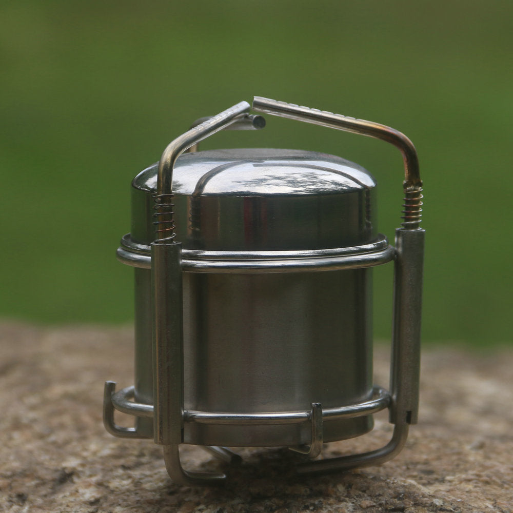 Camping Picnic Stoves Outdoor Stainless Steel Liquid Alcohol Stove Portable Liquid Gas Appliance