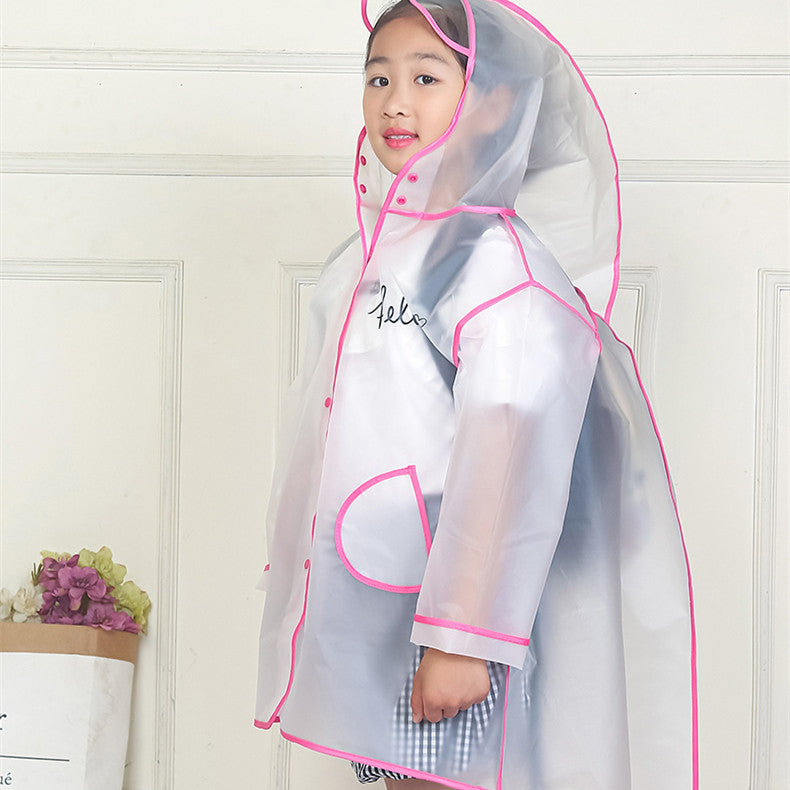 Children's Fashion Cartoon Student Rain Poncho