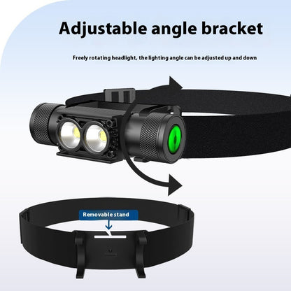 Aluminum Alloy Outdoor Strong Light Super Bright Lithium Battery Type Long Endurance Rechargeable LED Head Lamp