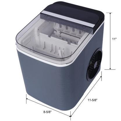 Ice Maker Countertop, Portable Ice Machine, Self-Cleaning Ice Makers With Basket And Scoop, 9 Cubes In 6 Mins, 26 Lbs Per Day, Ideal For Home, Kitchen,ETL And FDA Certificate.