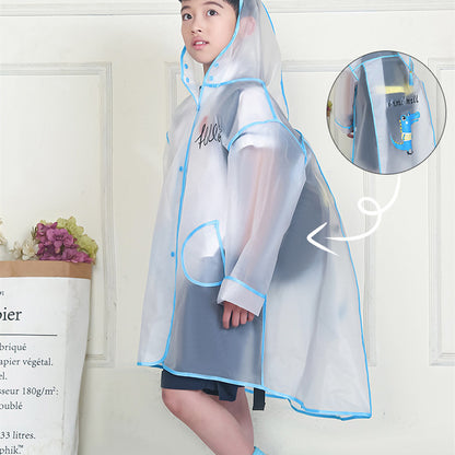 Children's Fashion Cartoon Student Rain Poncho