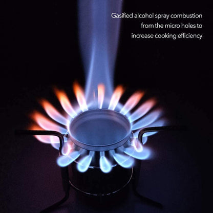 Camping Picnic Stoves Outdoor Stainless Steel Liquid Alcohol Stove Portable Liquid Gas Appliance