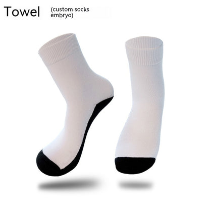 Thermal Transfer Blank Socks Embryo Socks