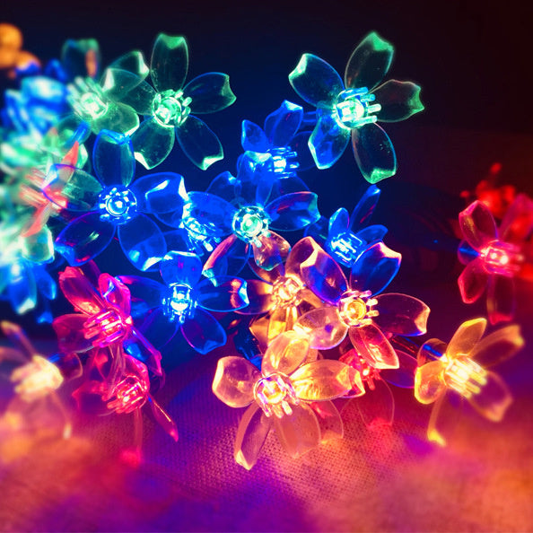 Sakura Small Colored Lights Flashing Light String Light Starry Room Bedroom Camping