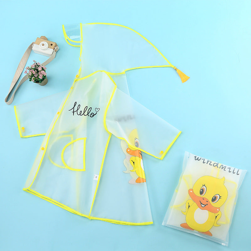 Children's Fashion Cartoon Student Rain Poncho