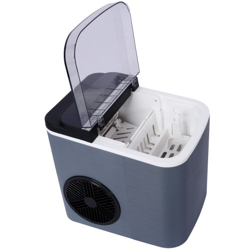 Ice Maker Countertop, Portable Ice Machine, Self-Cleaning Ice Makers With Basket And Scoop, 9 Cubes In 6 Mins, 26 Lbs Per Day, Ideal For Home, Kitchen,ETL And FDA Certificate.