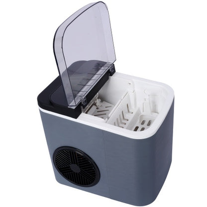 Ice Maker Countertop, Portable Ice Machine, Self-Cleaning Ice Makers With Basket And Scoop, 9 Cubes In 6 Mins, 26 Lbs Per Day, Ideal For Home, Kitchen,ETL And FDA Certificate.