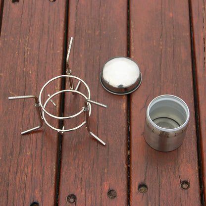 Camping Picnic Stoves Outdoor Stainless Steel Liquid Alcohol Stove Portable Liquid Gas Appliance