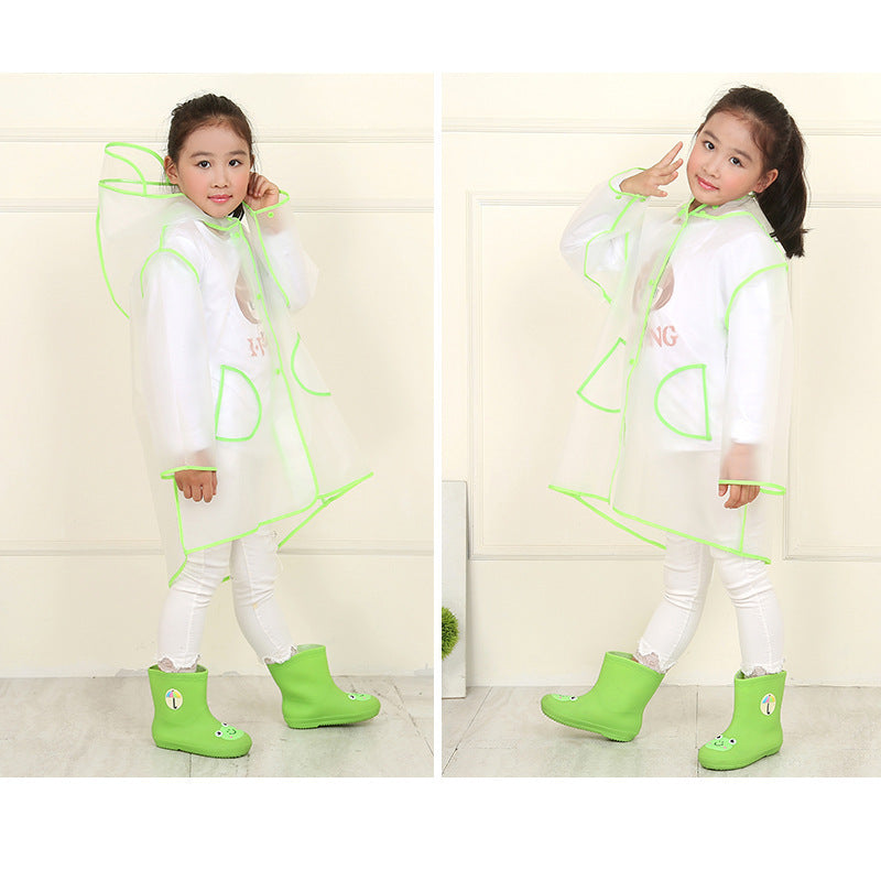 Children's Fashion Cartoon Student Rain Poncho