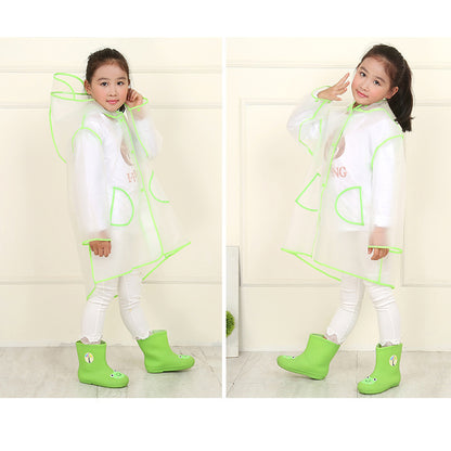 Children's Fashion Cartoon Student Rain Poncho