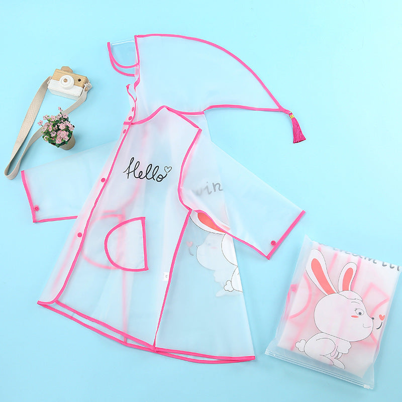 Children's Fashion Cartoon Student Rain Poncho