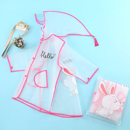 Children's Fashion Cartoon Student Rain Poncho